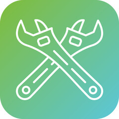 Wall Mural - Wrench Icon Style