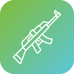 Wall Mural - Rifle Icon Style