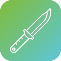 Wall Mural - Knife Icon Style