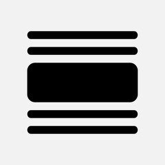 Layout icon in solid style, use for website mobile app presentation
