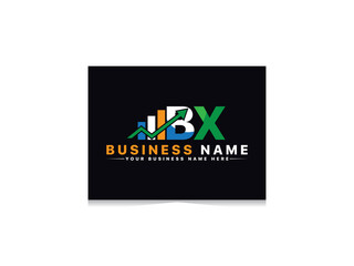 Wall Mural - Creative financial BX xb b x Logo Letter Design For Your Brand Or Business