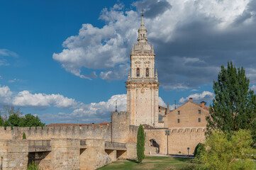 Wall Mural - El Burgo de Osma a medieval town famous for its wall and cathedral (Soria, Spain)