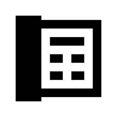 Poster - Landline Flat Vector Icon