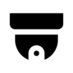 Sticker - CCTV Camera Flat Vector Icon