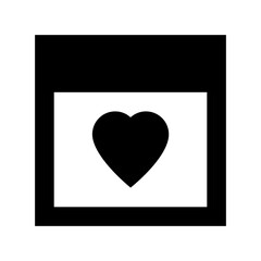 Sticker - Heart Flat Vector Icon