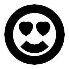 Poster - Smiley Flat Vector Icon