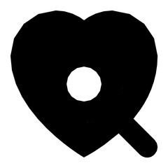 Poster - Searching Love Flat Vector Icon