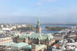Rathaus, Binnen- und Außenalster in Hamburg