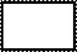 © Snap2Art - Blank Open Postage Edge Outline Landscape Template Black on White
