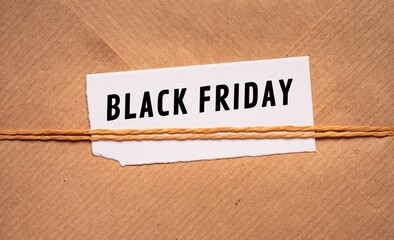 Canvas Print - Close up Representation of Black Friday Concept Idea