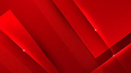 Modern red abstract futuristic technology background. Abstract lines pattern technology on red gradients background. Vector abstract graphic design banner pattern presentation background web template.
