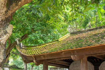 Wall Mural - view of Van Mieu Quoc Tu Giam or The Temple of Literature was constructed in 1070, first to honor Confucius and In 1076,Quoc Tu Giam as the first university of Vietnam