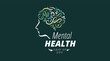 Vector drawn logo for mental health