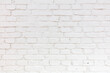Mur z białej cegły, zdjęcie w układzie poziomym, panorama, tekstura