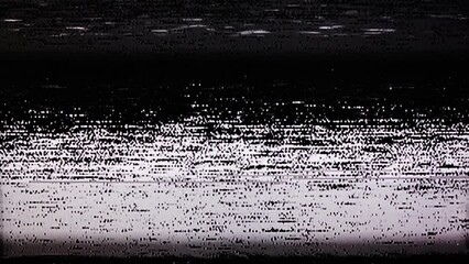 Wall Mural - TV Static Noise Glitch Effect – Original Video from a vintage Television