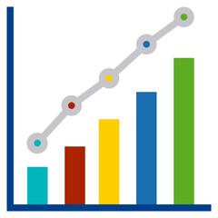 Analytic flat style icon