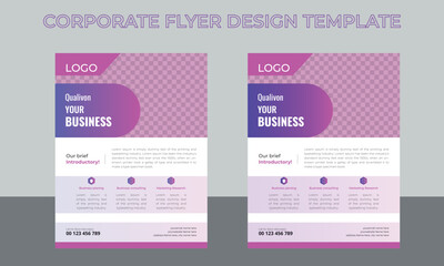modern business flyers, corporate template, geometric shape flyers, organic shapes designs, circle a
