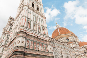 Wall Mural - Beautiful vintage Gothic cathedral architecture in Florence, Italy