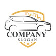 SUV auto transportation logo design
