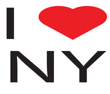 
Red White Logo I Love NY.