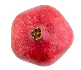 Top view of a healthy, delicious, fresh whole pomegranate
