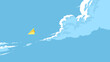 vector illustration of the clouds image with a paper plane flying in the blue sky