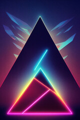 Wall Mural - abstract triangle background