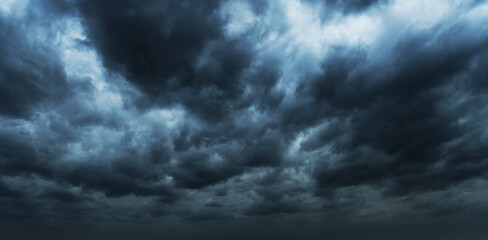 dark clouds before a thunder-storm
