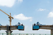 © xy - Construction of bridge under blue sky
