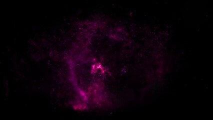 Wall Mural - Fire Pink Magenta Loop Ember Particles Smoke Background
