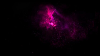 Wall Mural - Fire Pink Magenta Loop Ember Particles Smoke Background