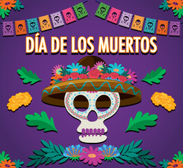 Sticker - Day of the Dead poster design