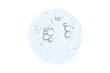 © mitand73 - A drop of body serum or cosmetic oil with bubbles. Liquid skin care product. Isolated on a white background.