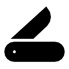 Sticker - Camping Knife Flat Vector Icon