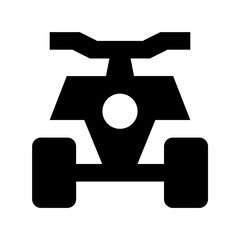 Poster - Quad Bike Flat Vector Icon