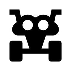 Poster - Quad Car Flat Vector Icon