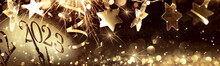 New Year's Eve 2023 Celebration Background With Stars