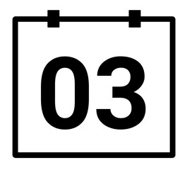 Sticker - Calendar date 3 icon 