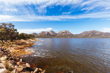 Sticker - Coles Bay Foreshore In Freycinet Tasmania Australia