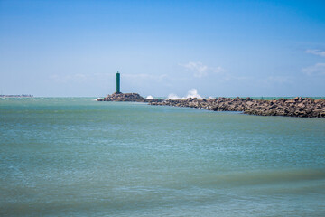 Wall Mural - View of the Reis Magos lighthouse
