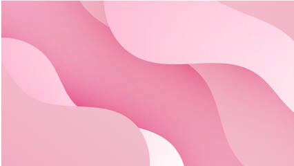 Wall Mural - abstract pink wave curve background