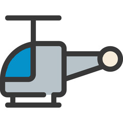 Poster - helicopter icon