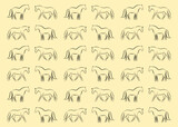 Fototapeta Pokój dzieciecy - Vector seamless pattern of flat horse silhouette isolated on  background. Vector seamless pattern of color flat horse .