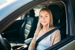 © Louis-Paul Photo - car driver woman happy owner of a new car