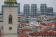 View from Bratislava castle to St Martin's Cathedral, Slovakia