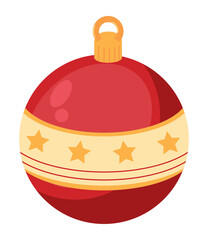 Poster - christmas ball icon