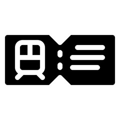 Sticker - train ticket icon