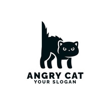 Cute Angry Cat Logo_201022