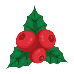 Canvas Print - christmas mistletoe icon