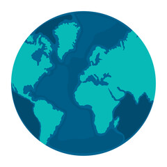 Wall Mural - world map icon